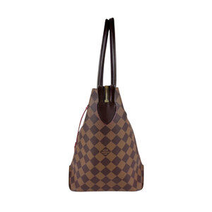 Louis Vuitton Brown Shoulder Canvas Damier Tote Brown Kaisa Ebene Bag Ebene